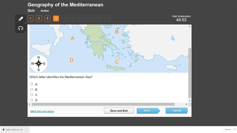 The map shows ancient Greece.-example-1