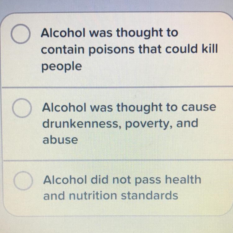 Make your best guess... why would the U.S. ban alcohol in America?-example-1