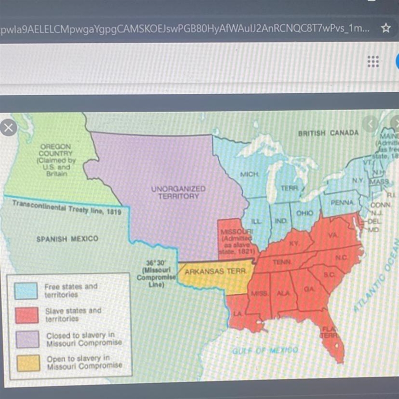 I need help ASAP The Civil War True ot False: The Missouri Compromise established-example-1