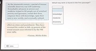 Which key term is found in the first passage? By the nineteenth century, a period-example-1