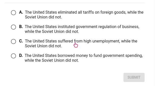 How did the economic impacts of the Great Depression differ in the United States and-example-1