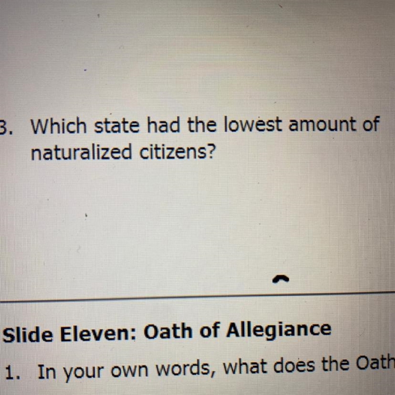 Which state had the lowest amount of naturalized citizens?-example-1