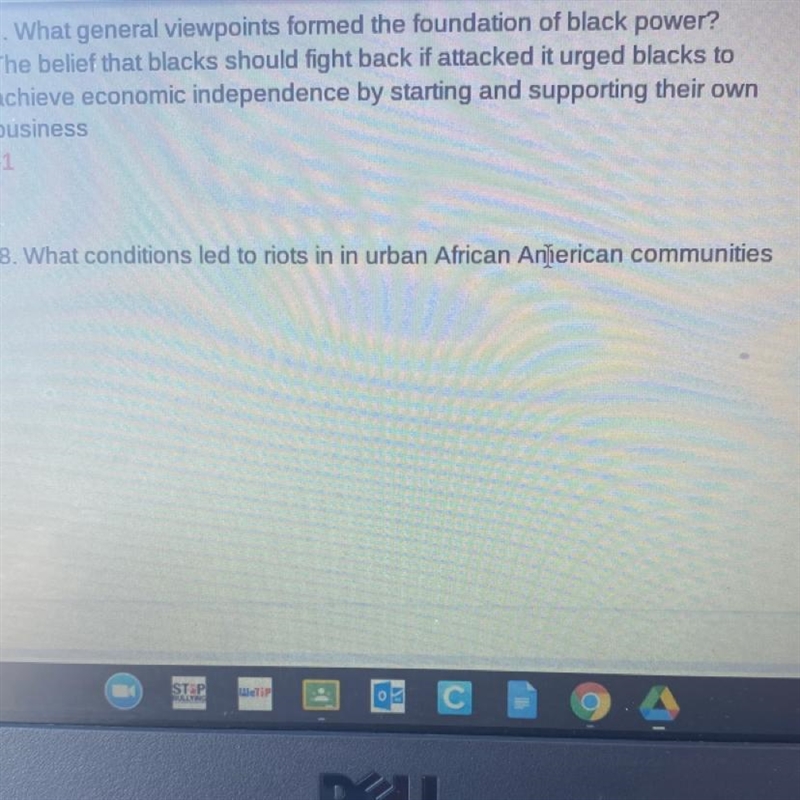 8. What conditions led to riots in in urban African American communities-example-1