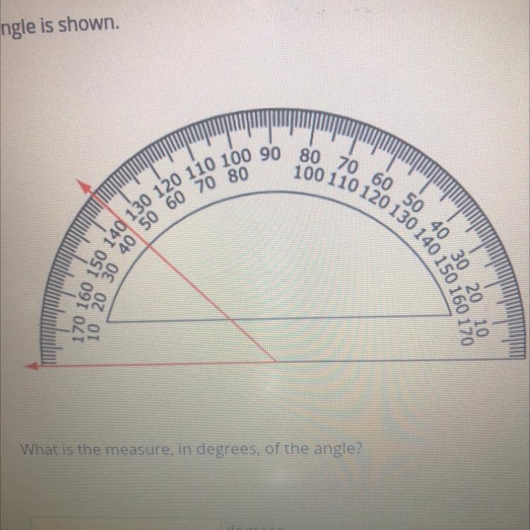 What is the measure, in degrees, of the angle?-example-1