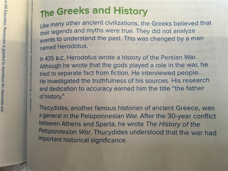 Plssssssss Help!!!!! Underlined evidence in the text of that shows how Thucydides-example-1