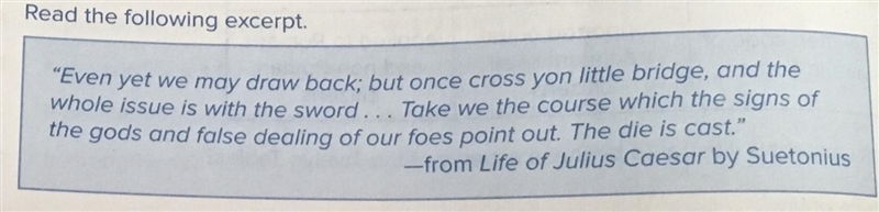 Plssss Help!!! Read the following excerpt What is the significance of Julius Caesar-example-1
