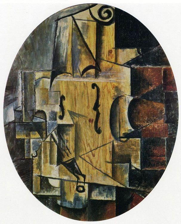 Which characteristic of cubist artist can be seen in the example shown here? A. they-example-1