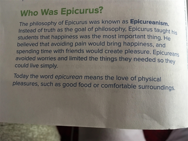 Plssssssssssss Help!!!!! Which philosophy do you think is better: Epicureanism or-example-1