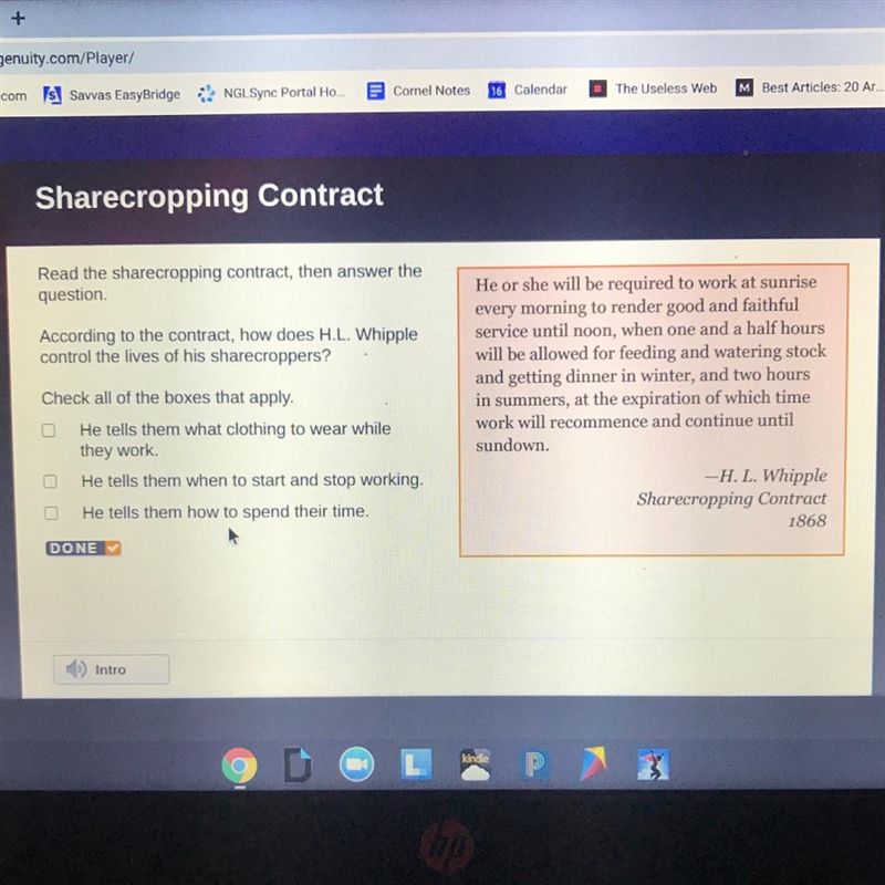 Read the sharecropping contract, then answer the question According to the contract-example-1