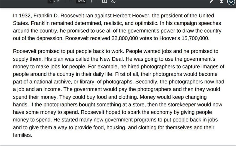 Roosevelt speech what was the problem he wanted to solve and how did he plan to do-example-2