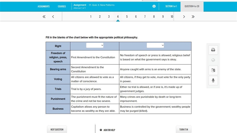 FILL IN THE BLANK options are: Democracy Totalitarian PLEASE DONT PUT A FAKE ANSWER-example-1