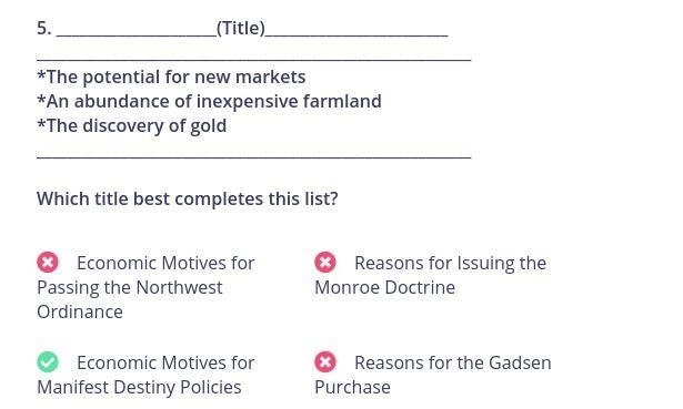 Which title best completes this list? 1. The potential for new markets 2. An abundance-example-1