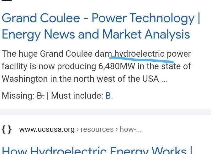 Grand Cooley Dam produces A.Natural gas B.oil C.Hydroelectricity-example-1