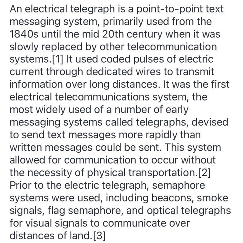 Can someone just give me at least 10 facts about telegraph lines along railroad tracks-example-1