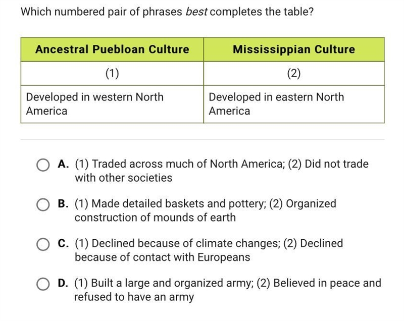 Which numbered pair of phrases best completes the table?-example-1