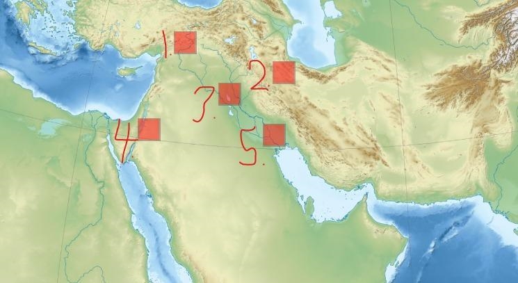 Select the correct location on the image. Study the map. Then use the key on the map-example-1