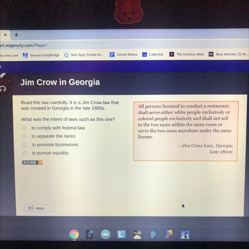 Read this law carefully. It is a Jim Crow law that was created in Georgia in the late-example-1