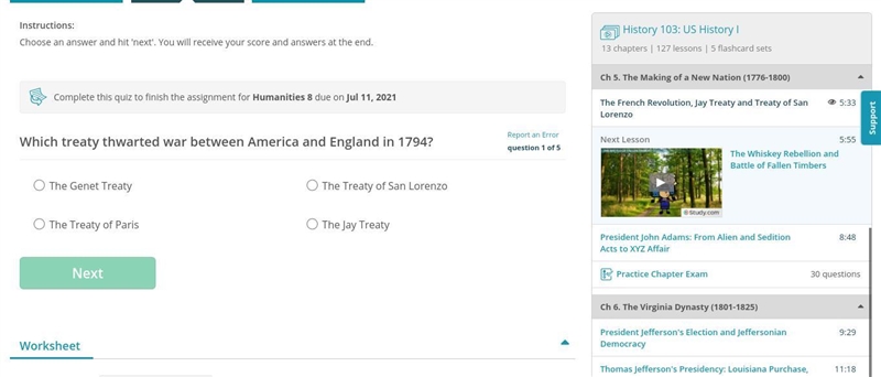 The French Revolution, Jay Treaty and Treaty of San Lorenzo-example-1