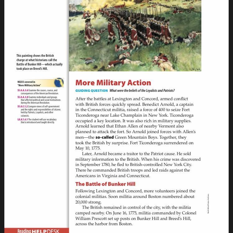 Why did more volunteers join the militias after the battles of Lexington and Concord-example-1