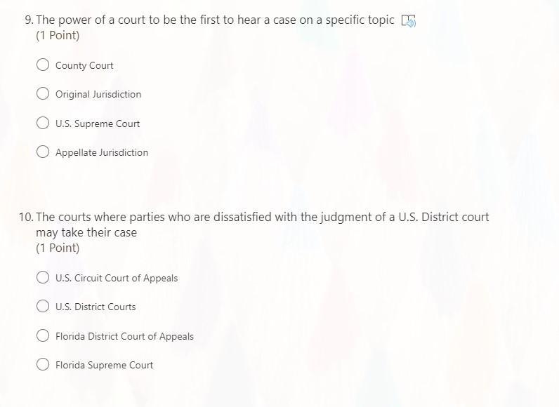 Question 7 and 8, and 9 and 10!! of judicial branch tell the answers if u know please-example-2