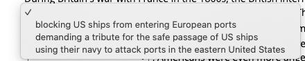 During Britain's war with France in the 1800s, the British interfered with US trade-example-1