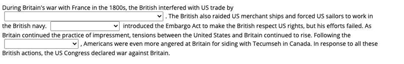 During Britain's war with France in the 1800s, the British interfered with US trade-example-4