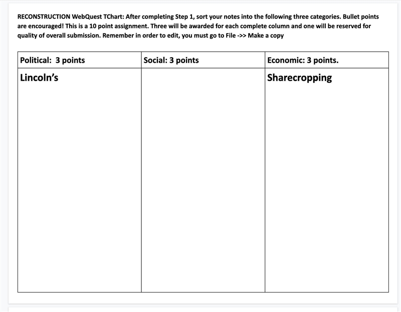 STEP 2: Now that you have answered the questions, let’s organize your information-example-1