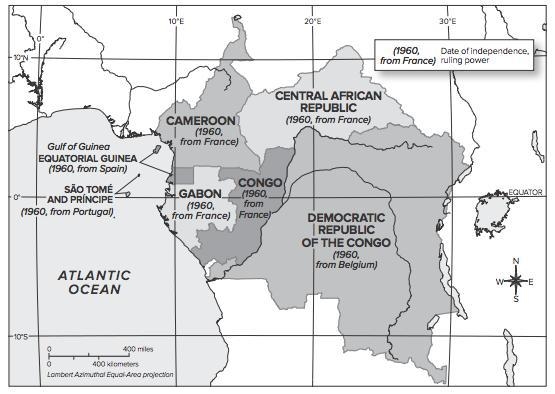 Based on the map, which of the following European countries had the greatest colonial-example-1