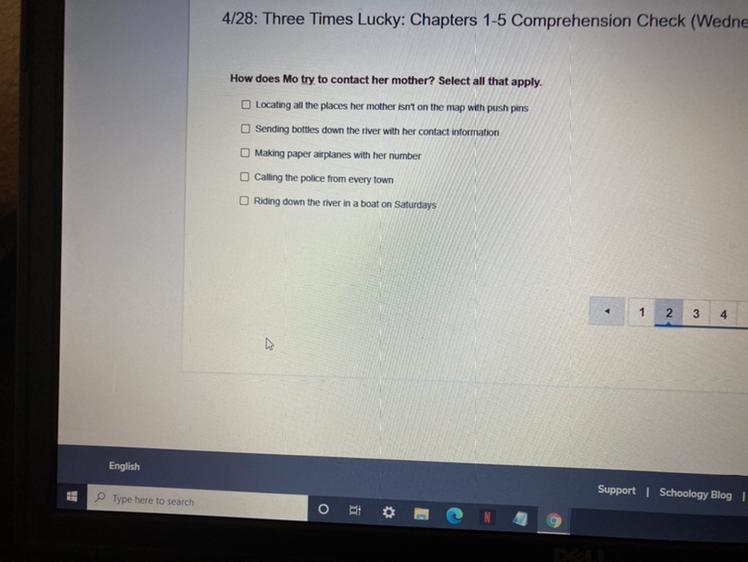 HELP ASAP - Overdue - On the book Three Times Lucky-example-1