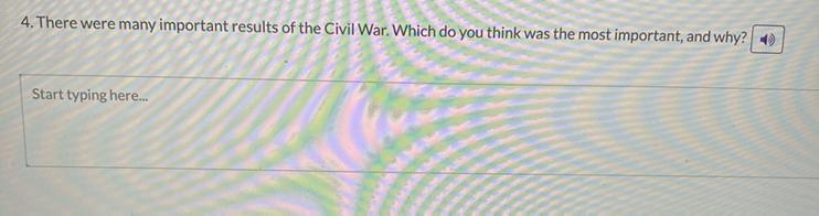 There were many important results of the Civil War. Which do you think was the most-example-1