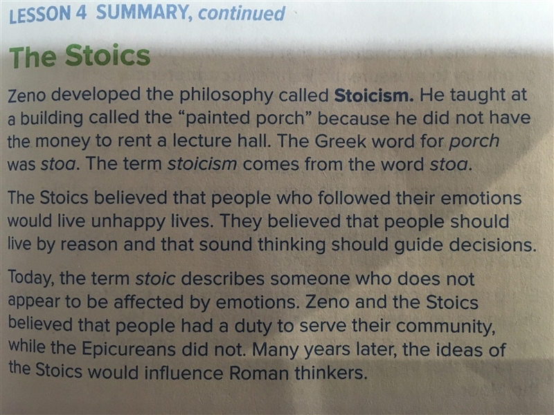 Plsssssss Help!!!!! Which philosophy do you think is better: Epicureanism or Stoicism-example-2