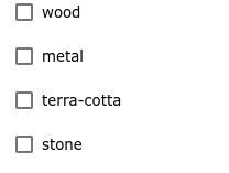 Brahmi is written from left to right and has been discovered written on _____. Select-example-1