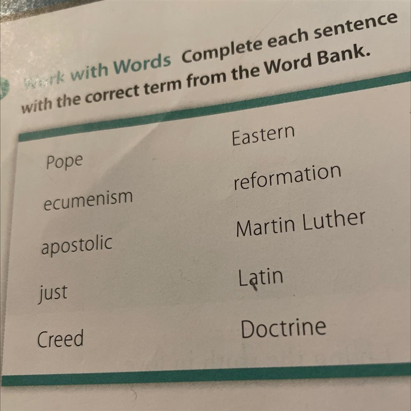 1. The Catholic Church is because, through the unbroken line of bishops and popes-example-1