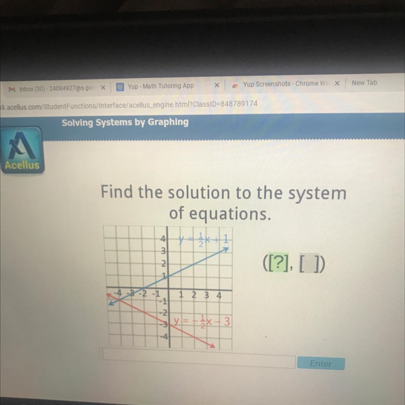 Find the solution to the system of equations￼-example-1