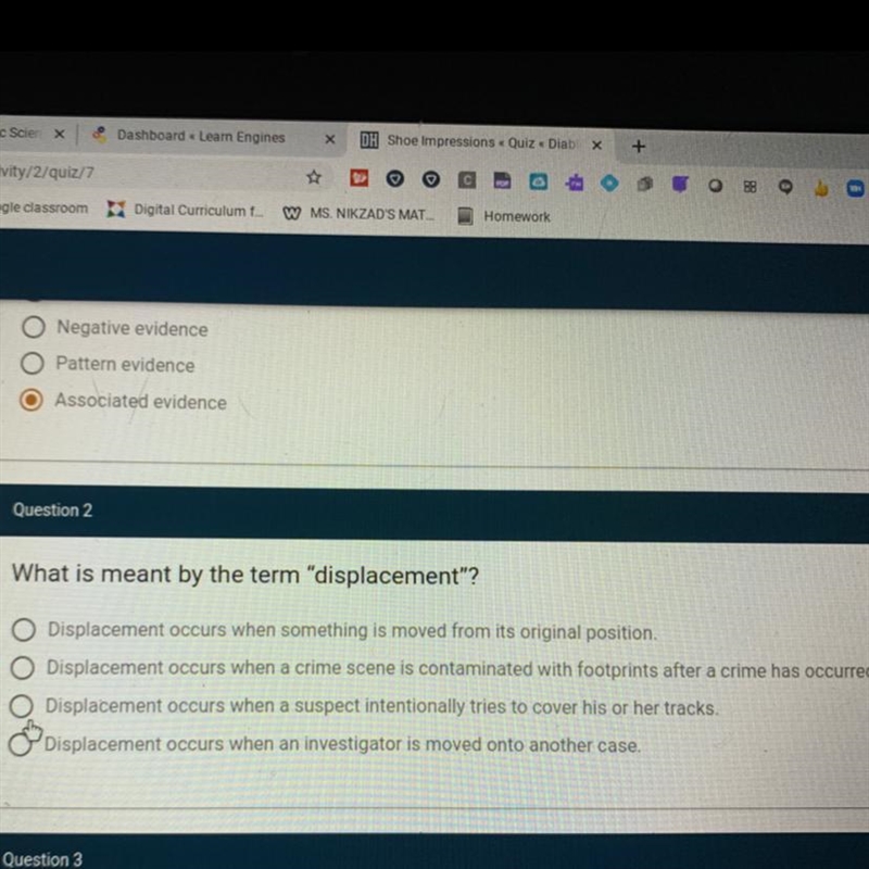 What is meant by the term "displacement"?-example-1