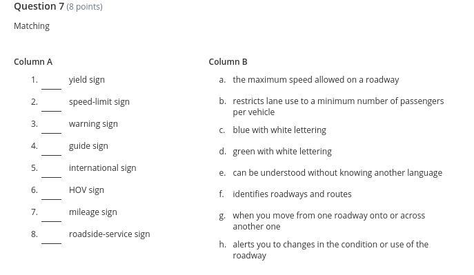 Please help match all of Columb A with the correct answer from Columb B-example-1