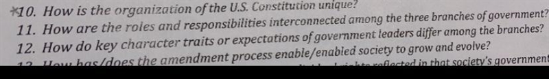 11. How are the roles and responsibilities interconnected among 3 branches of government-example-1