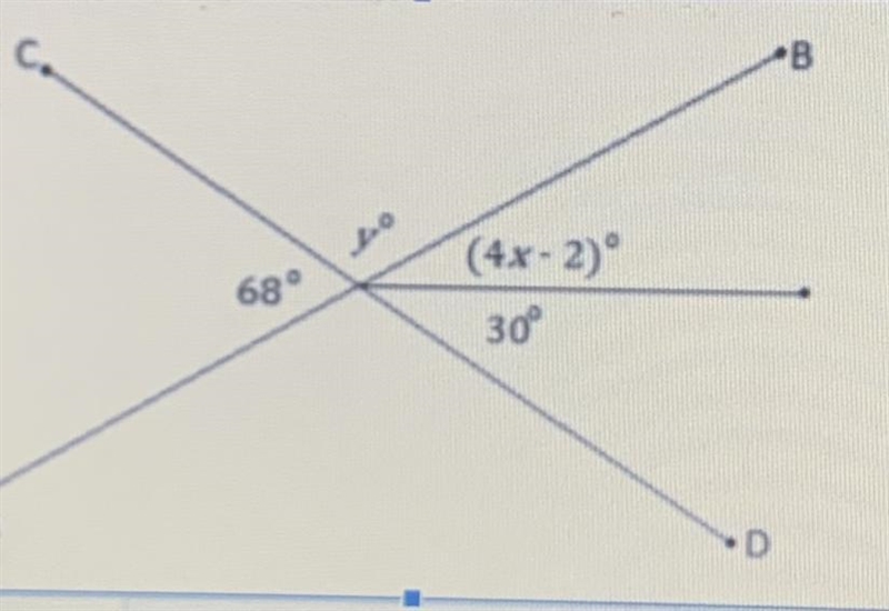 HELP DUE TUESDAY (last day of school) please solve for x and y in the diagrams below-example-1