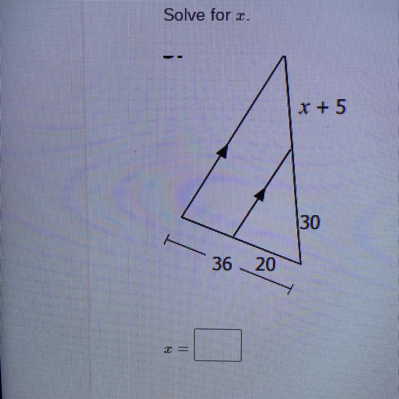 Solve for x 37 points for answer :)-example-1