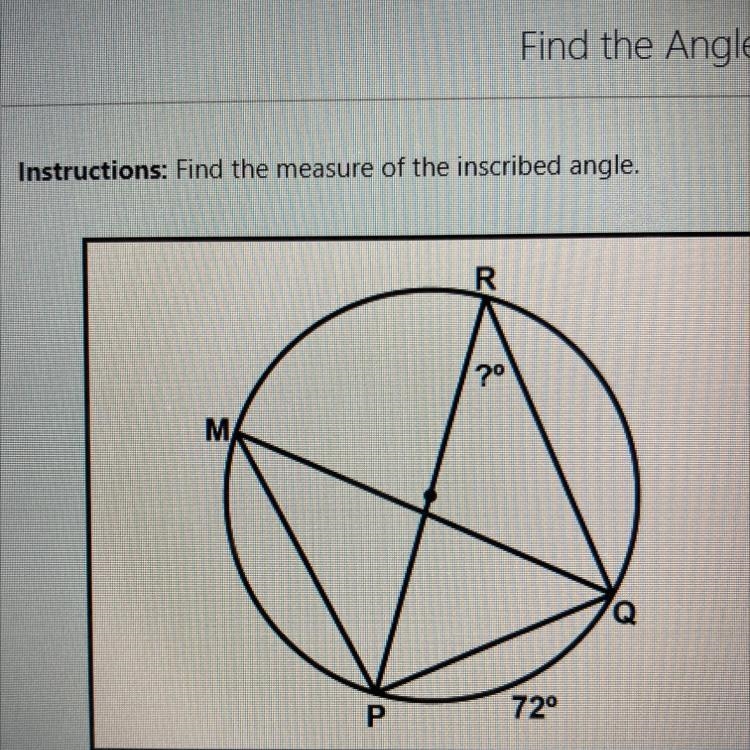 Find the measure of the indicated angle-example-1