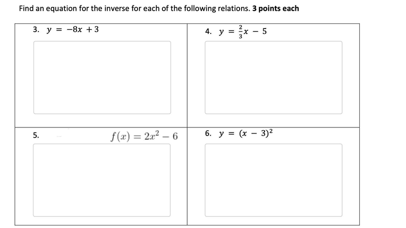 Find an equation for the inverse for each of the following.-example-1