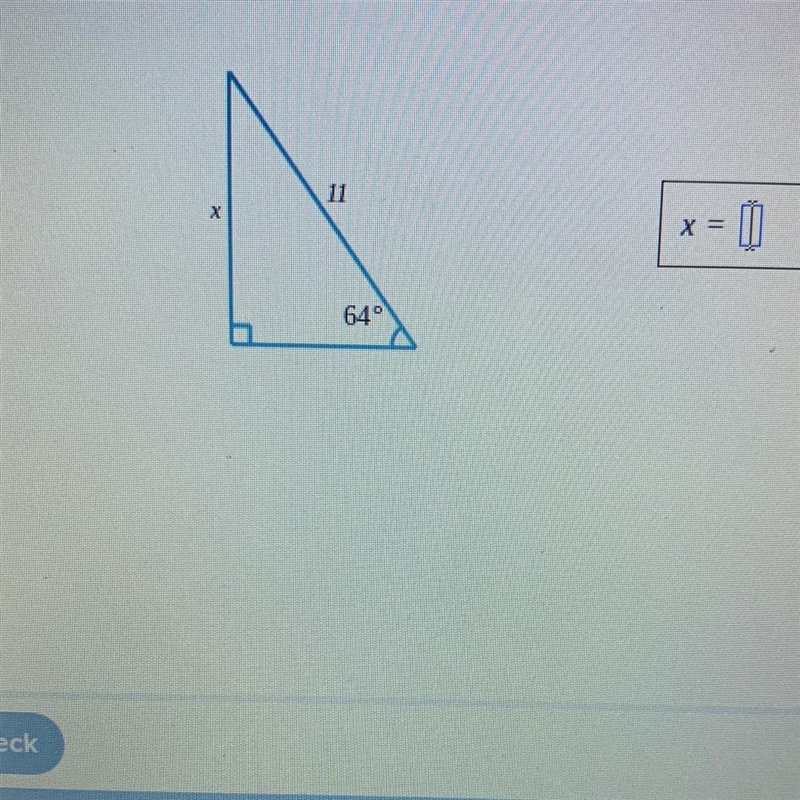 Solve for X in the triangle. Round your answer to the nearest tenth-example-1