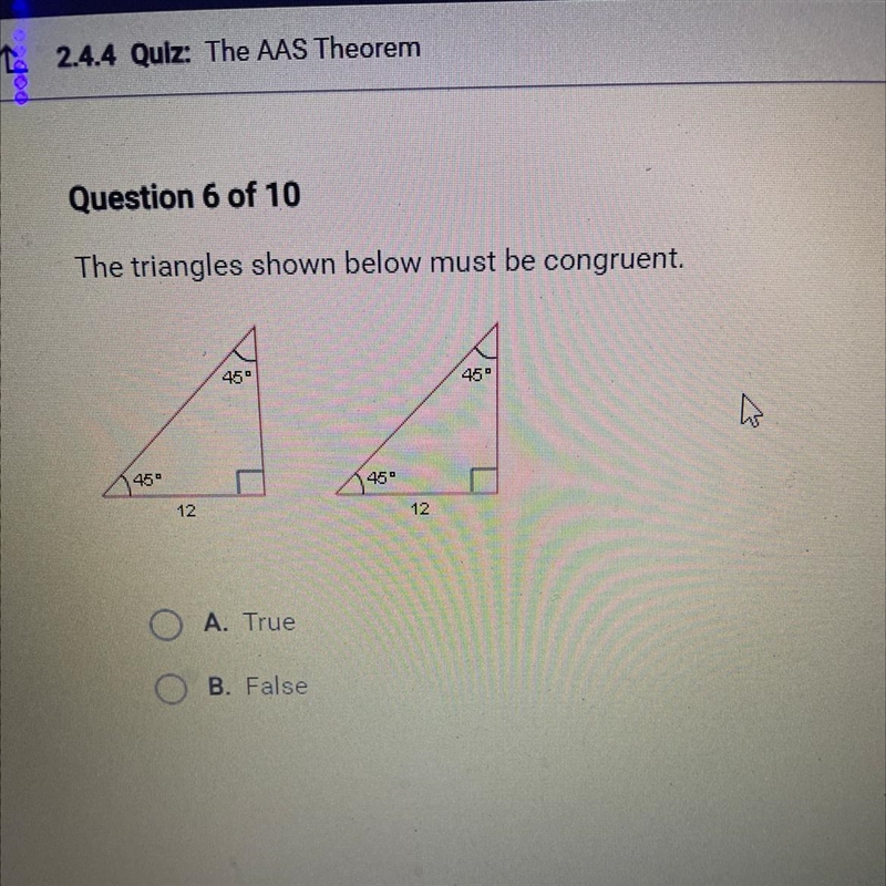 The triangles shown below may not be congruent-example-1