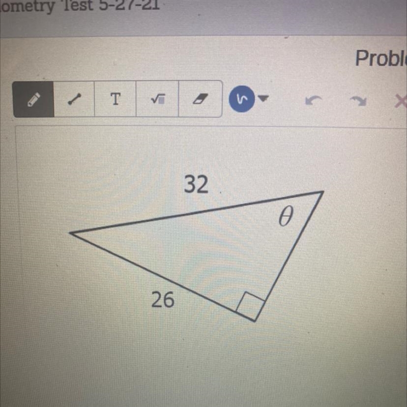 Find the measure of theta to the nearest tenth helpppp pleaseeee-example-1