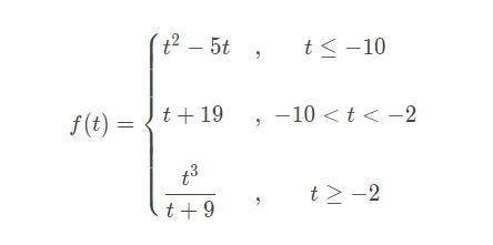 F (-10) = ? Evaluate piecewise functions-example-1