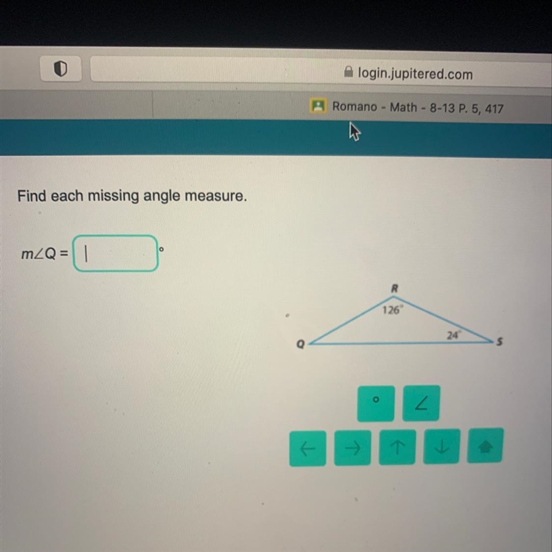 Find missing angle measure M-example-1