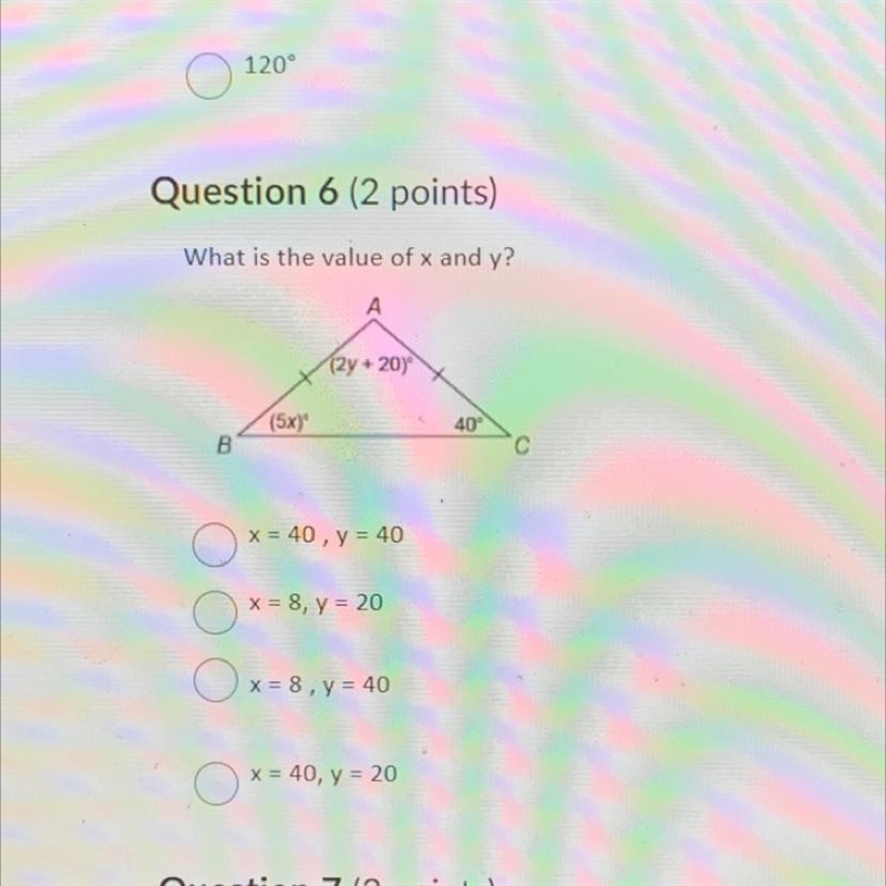 Helpppp!! What is the value of x and y?-example-1