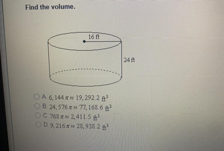 Question 5 Find the volume.-example-1