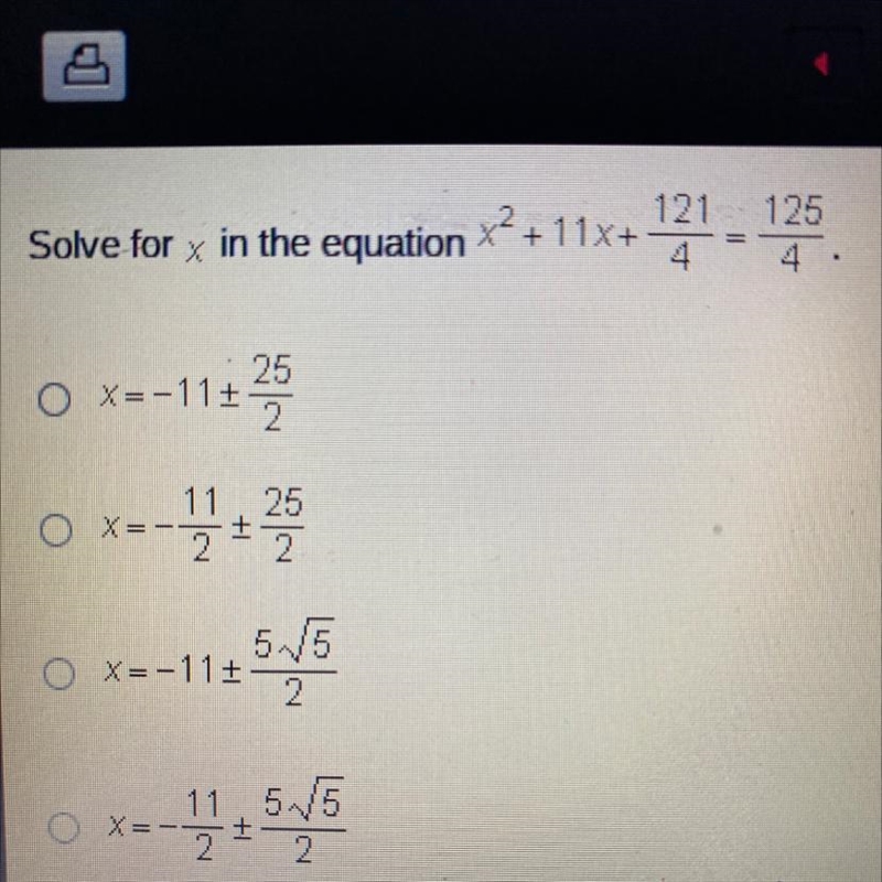 Solve for x in the equation-example-1