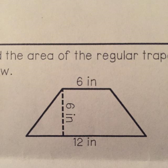 Find the area of the Trapezoid below please!-example-1